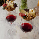 Bamboo Wine Glass Topper/appetiser Plate - Various Styles