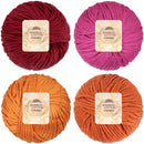 Bamboo Cotton Chunky Yarn: 4 Ball Packs
