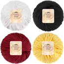 Bamboo Cotton Chunky Yarn: 4 Ball Packs