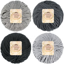 Bamboo Cotton Chunky Yarn: 4 Ball Packs
