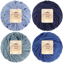 Bamboo Cotton Chunky Yarn: 4 Ball Packs