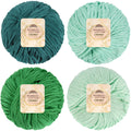 Bamboo Cotton Chunky Yarn: 4 Ball Packs