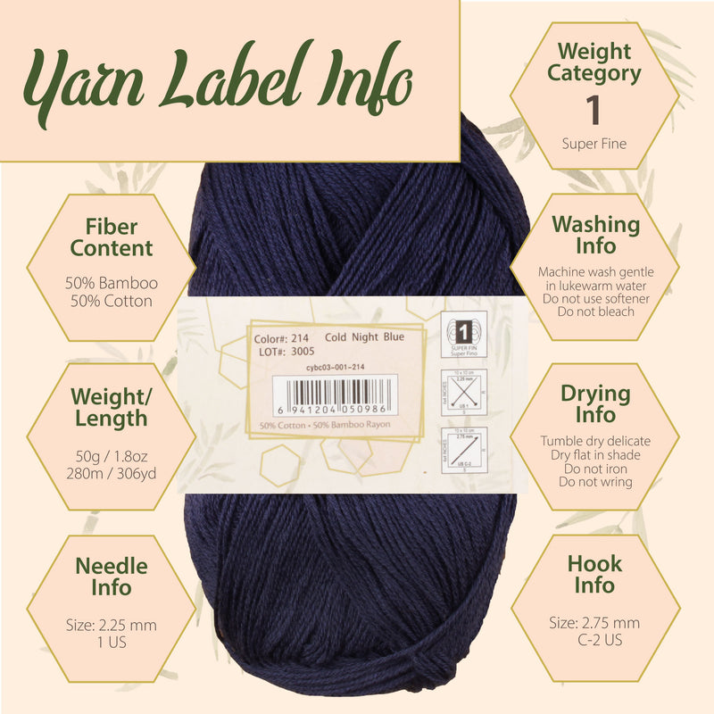 Baby Soft Bamboo Cotton Yarn