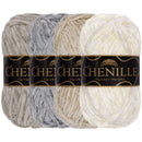 Chenille Yarn: 4 Skein Packs