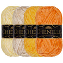 Chenille Yarn: 4 Skein Packs
