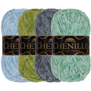 Chenille Yarn: 4 Skein Packs
