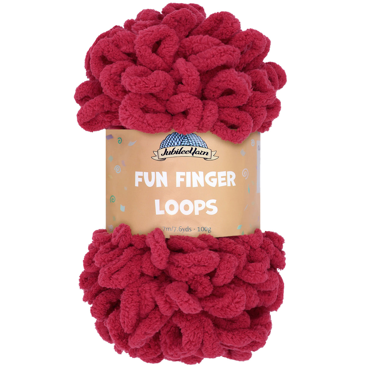 JubileeYarn Gomitoli Jumbo Per Finger Knitting - 100% Poliestere - 100g L'uno, 7 Metri - 5 Matasse (Blu/Verde/Bianco)