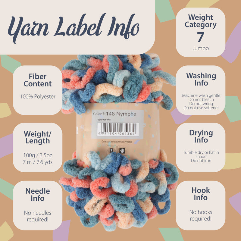 Fun Finger Loops Yarn: 3 Packs