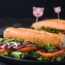 Pink Pig Fancy Cocktail Appetisers Party Picks