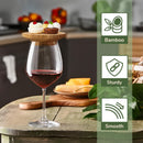 Bamboo Wine Glass Topper/appetiser Plate - Various Styles