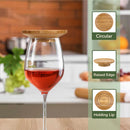 Bamboo Wine Glass Topper/appetiser Plate - Various Styles