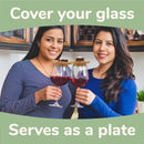 Bamboo Wine Glass Topper/appetiser Plate - Various Styles