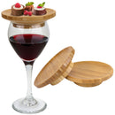 Bamboo Wine Glass Topper/appetiser Plate - Various Styles