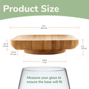 Bamboo Wine Glass Topper/appetiser Plate - Various Styles