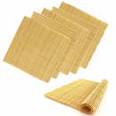 6 x Professional Grade Bamboo Sushi Making Rolling Mats 11.8" x 11.8"