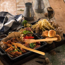 bamboo dinner utensils life style image