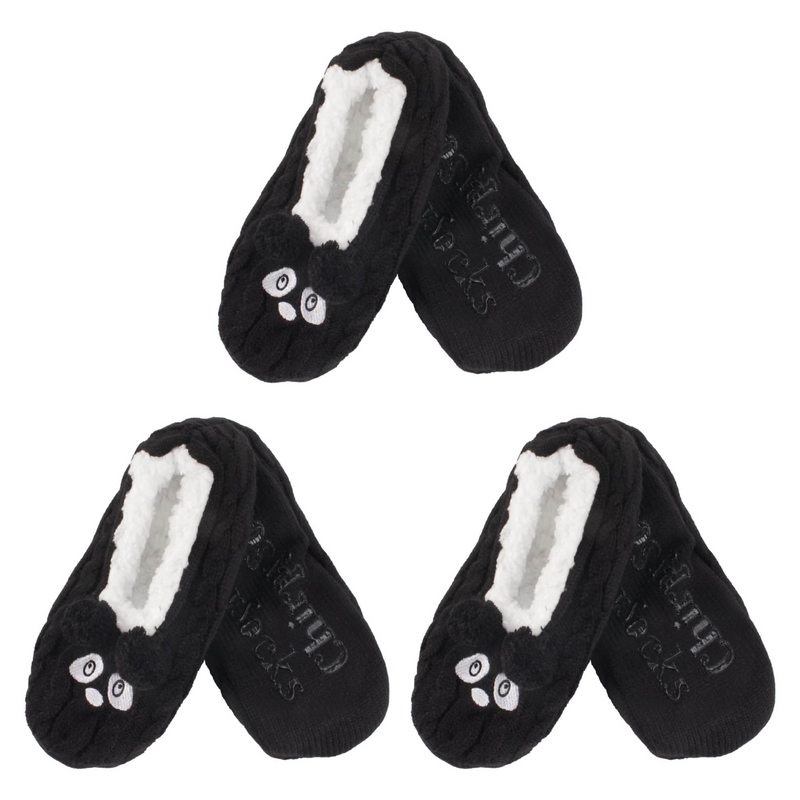 panda slipper socks fuzzy