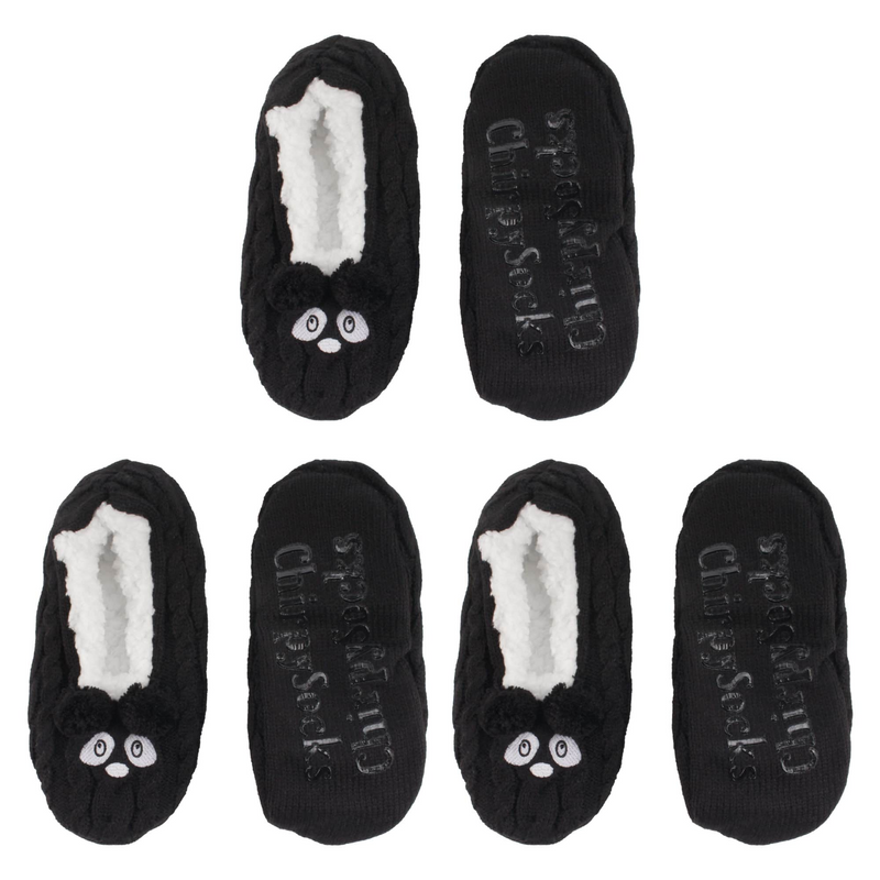 panda slipper socks fuzzy