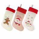 Christmas Stockings 18" Hand-embroidered Sequined Cute Animal Christmas Stockings Set