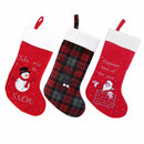 Christmas Stockings 18" Hand-embroidered Sequined Cute Animal Christmas Stockings Set