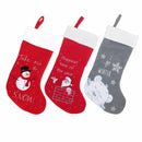 Christmas Stockings 18" Hand-embroidered Sequined Cute Animal Christmas Stockings Set