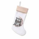 Christmas Stockings 18" Hand-embroidered Sequined Cute Animal Christmas Stockings Set
