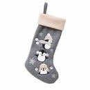 Christmas Stockings 18" Hand-embroidered Sequined Cute Animal Christmas Stockings Set