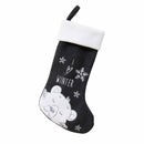 Christmas Stockings 18" Hand-embroidered Sequined Cute Animal Christmas Stockings Set