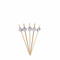 Decorative Dice Party End Bamboo Picks