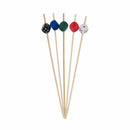 Decorative Dice Party End Bamboo Picks
