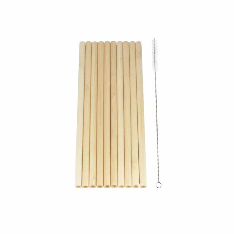 Reusable Bamboo Drinking Straws - 2 Sizes