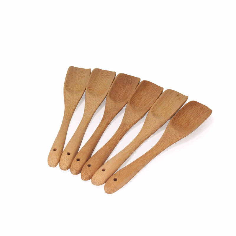 Small Bamboo Deep Scoop - Carbonized Brown