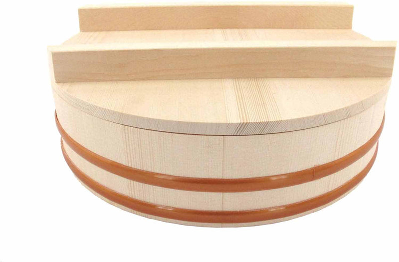 Sushi Oke Tub Lid Hangiri with Sushi Making Accessory Pack, 19 pieces set