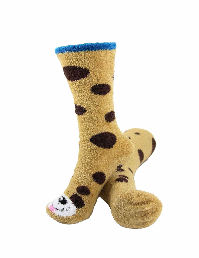 Warm and Fuzzy Microfiber Animal Socks