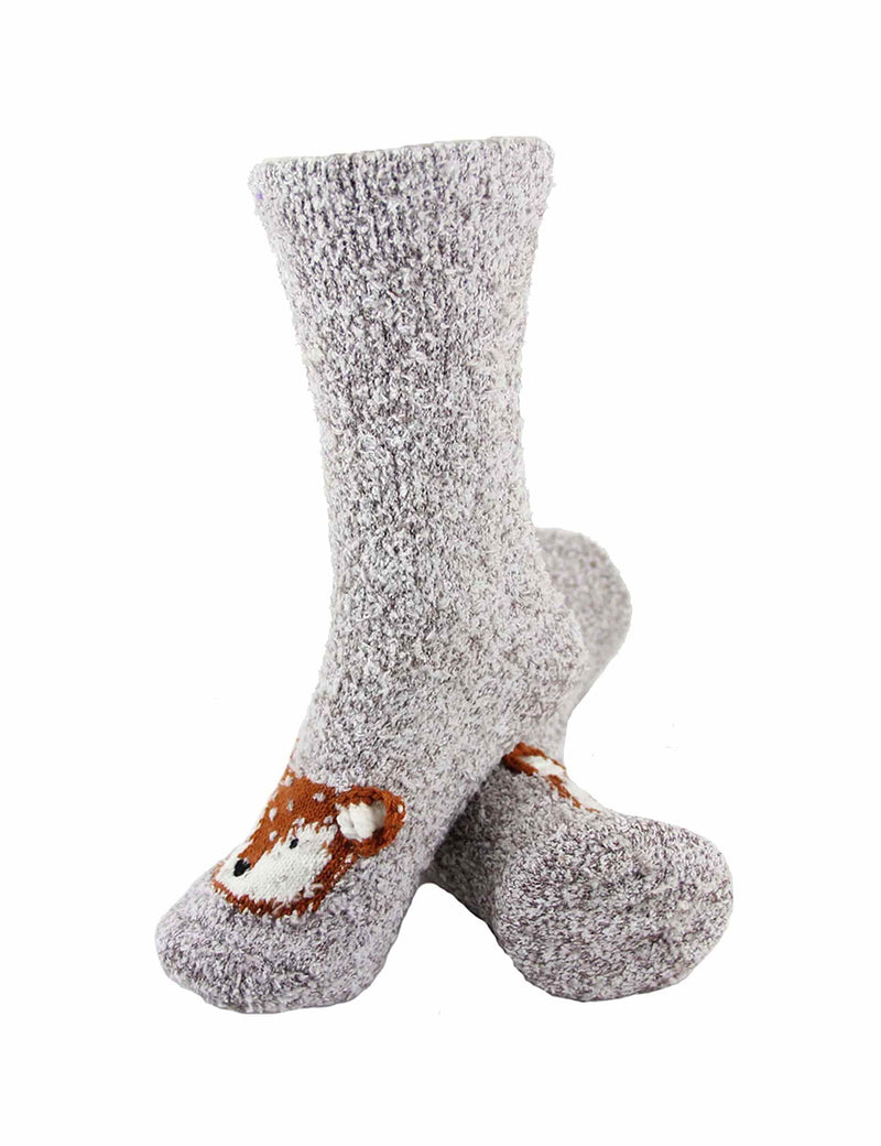 Warm and Fuzzy Microfiber Animal Socks