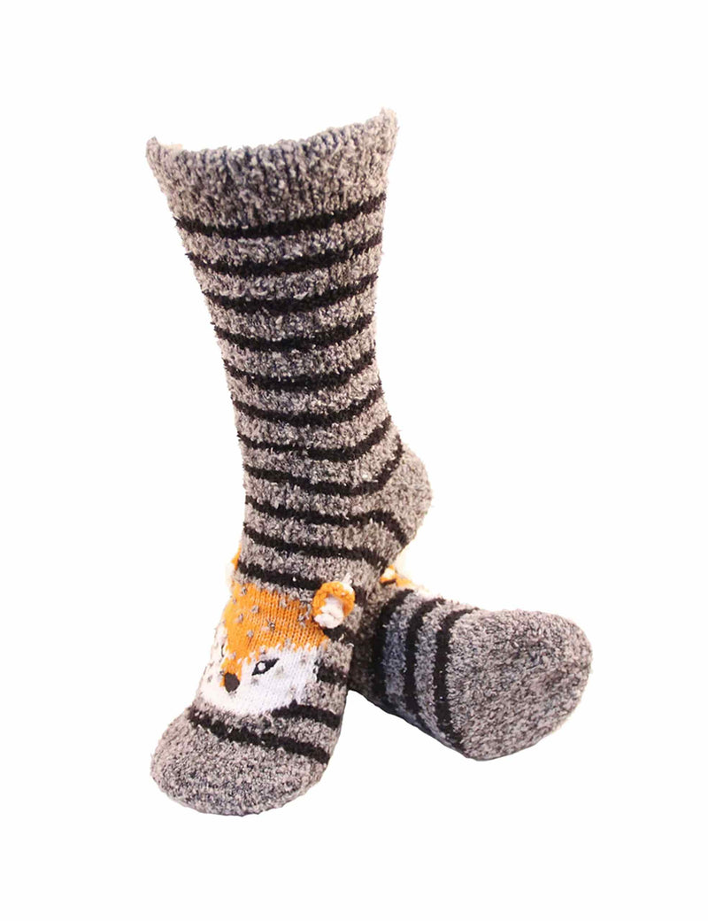 Warm and Fuzzy Microfiber Animal Socks