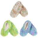 Adult Women's Fuzzy Multicolour Slippers Non-Slip Socks, 3 Pairs