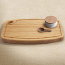 Bamboo Cutting Board with Hanging Hole - Vertical Cut - 11.75" x 8.63" x 0.40"/0.75"