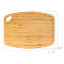 Bamboo Cutting Board with Hanging Hole - Vertical Cut - 11.75" x 8.63" x 0.40"/0.75"