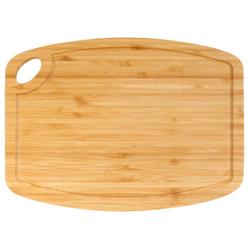 Bamboo Cutting Board with Hanging Hole - Vertical Cut - 11.75" x 8.63" x 0.40"/0.75"