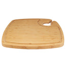 10" reusable tea serving tray bamboo ecoware wine glass holder grooved side