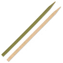 Green Natural Bamboo Flat Sticks Skewers