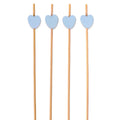 Decorative Bamboo Heart Picks