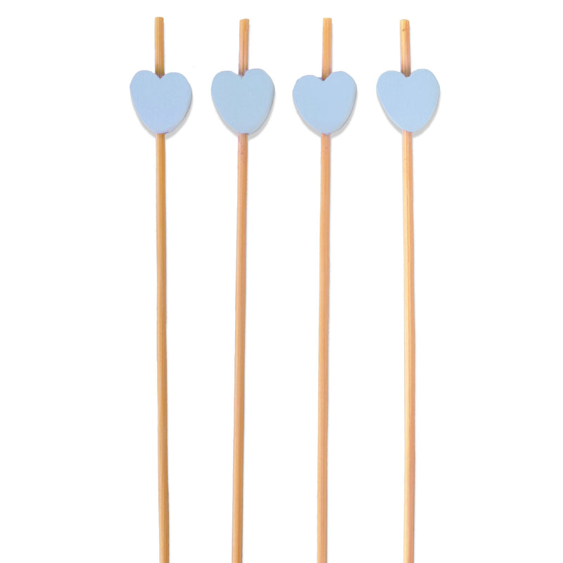 Decorative Bamboo Heart Picks
