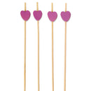 Decorative Bamboo Heart Picks
