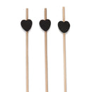 Decorative Bamboo Heart Picks