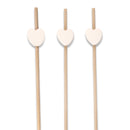 bamboo heart valentine picks white pack