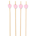 Decorative Bamboo Heart Picks