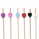 bamboo heart valentine picks assortment