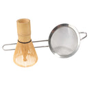 matcha tea whisk and strainer